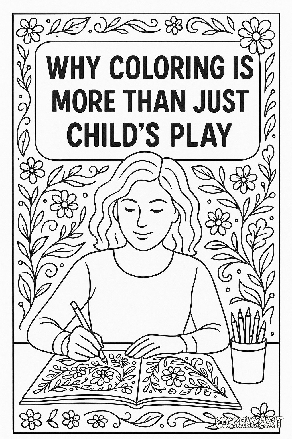Coloring Benefits Illustrated 