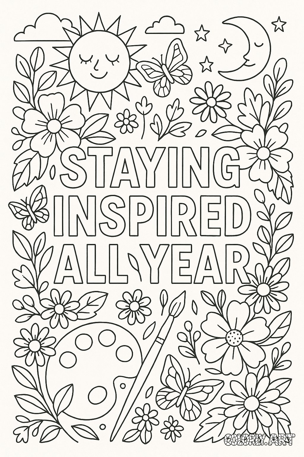 Inspiration Coloring Page 