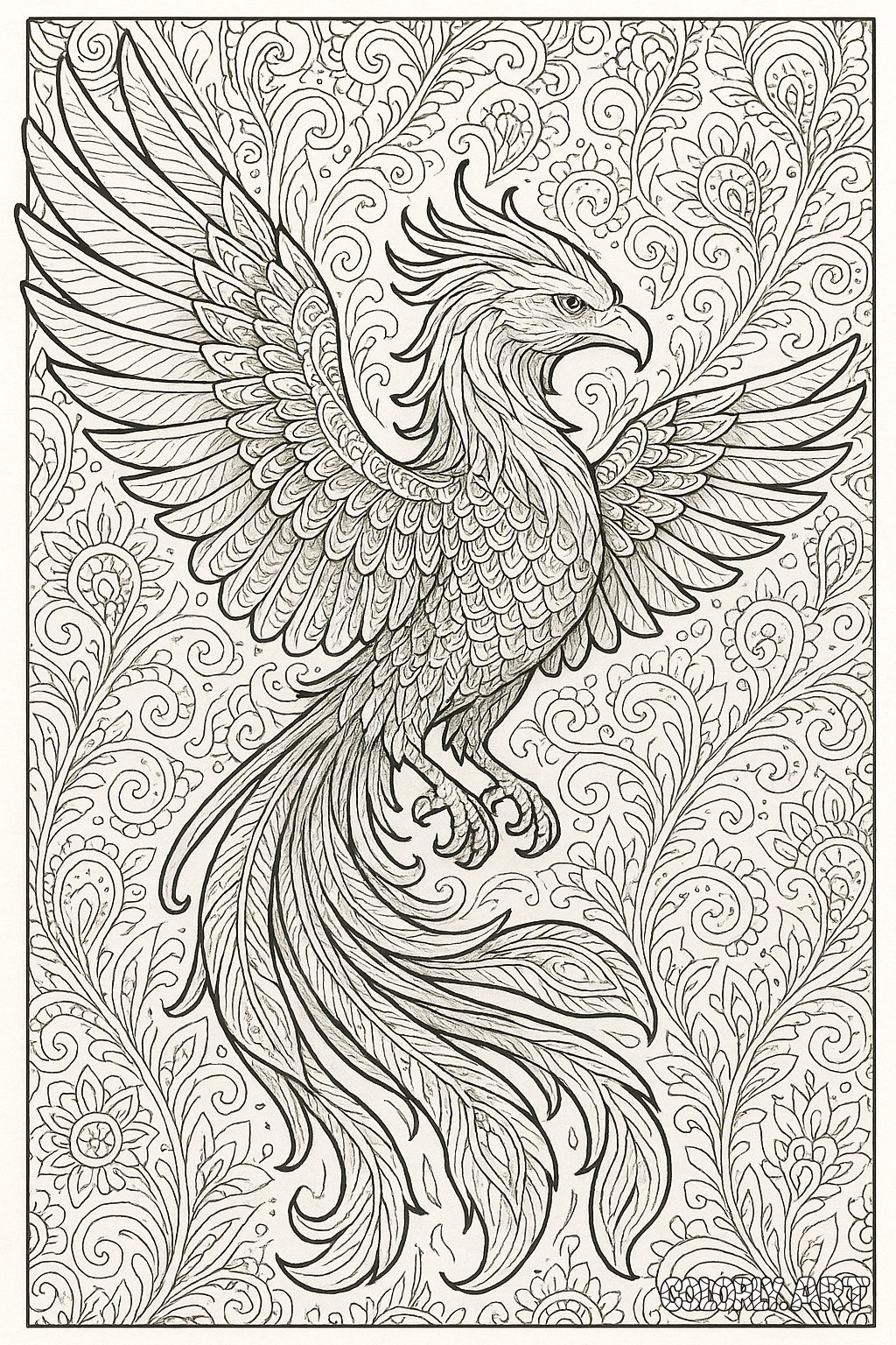 Phoenix Coloring Patterns  V2 