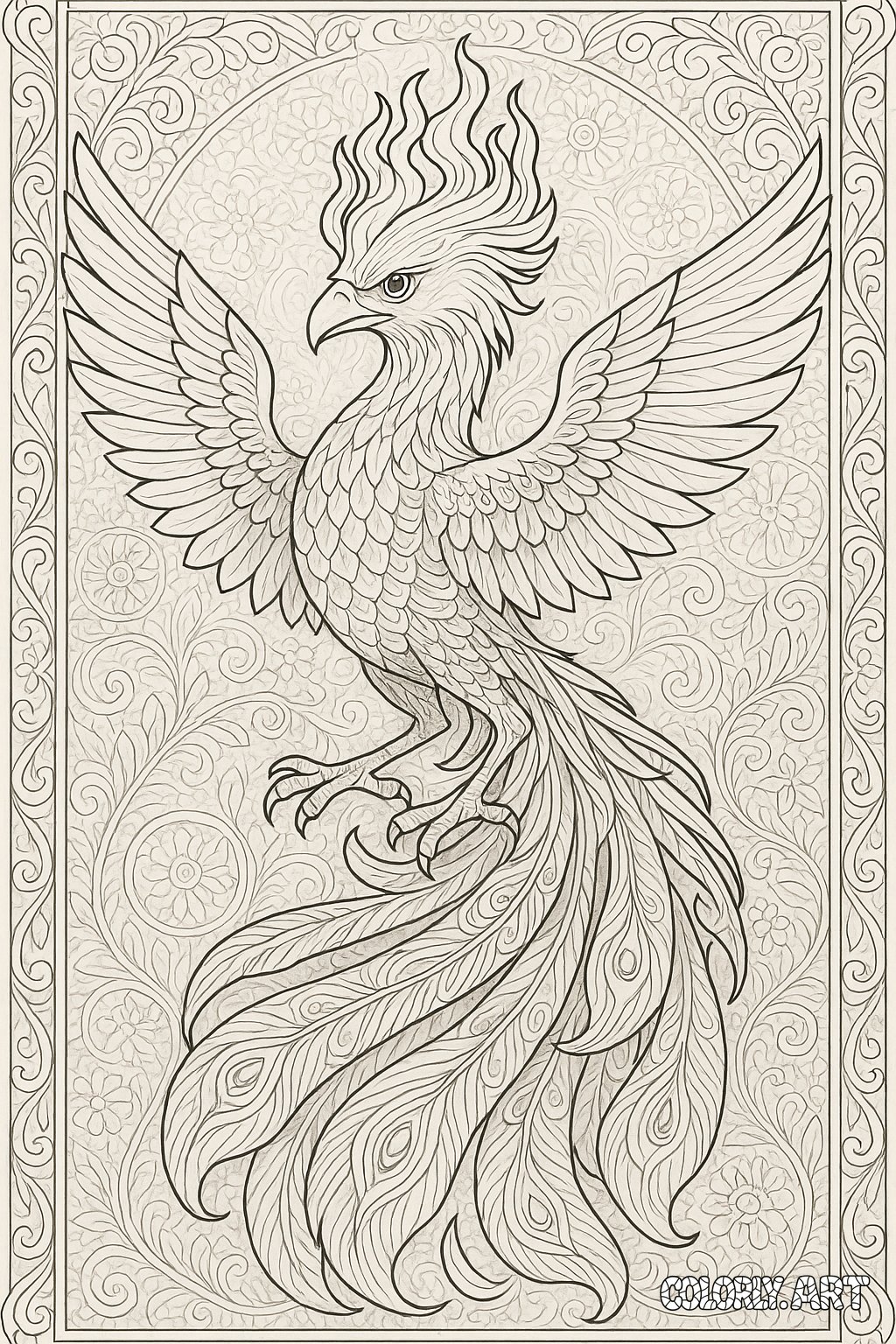 Phoenix Coloring Patterns 