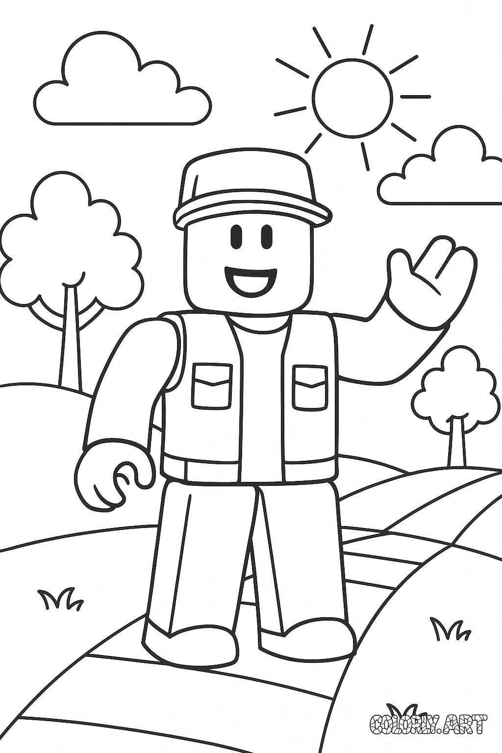 Roblox Page Coloring Book Page Colorly.art